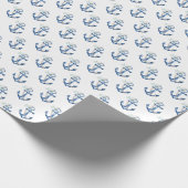 inpakpapier voor nautisch Baby shower | blauwe blo (Hoek)