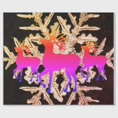 INpakpapier voor RENDIEREN EN BENTLEY-SNEEUWVLOKKE (Vlak)