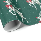 inpakpapier voor rendieren in bossen (Rol Hoek)