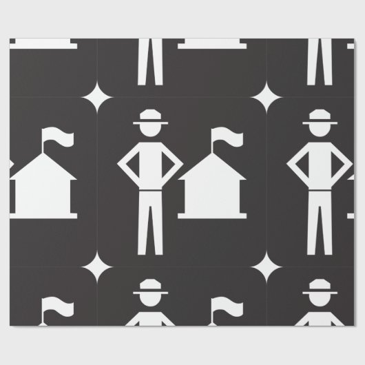 Inpakpapier voor scoutsleiders (Vlak)