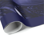 Inpakpapier, vrolijk kerstfeest, blauw cadeaupapier (Rol Hoek)