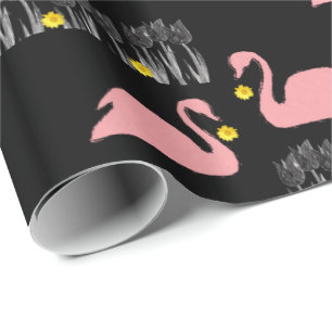 Inpakpapier Zwanen