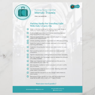 Inpaktrucs voor reizen met alleen handbagage