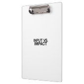 Input vs. Impact Professional Clipboard Klembord (Links)