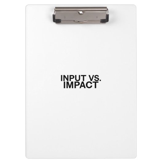 Input vs. Impact Professional Clipboard Klembord (Voorkant)