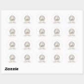 Inquire binnen boeddha ronde sticker (Vel)