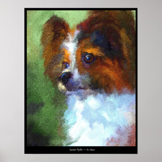 Inquisitief afdrukken van Papillon Fine Art Poster (Voorkant)
