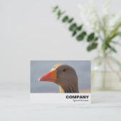 Inquisitief goose visitekaartje (Staand voorkant)