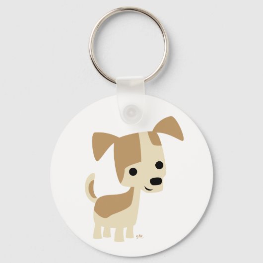 Inquisitief kleine cartoon sleutelhanger (Voorkant)