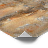 'Inquisitief' neutraal Abstract Art Poster afdrukk (Hoek)