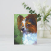 Inquisitief Papillon-Briefkaart Briefkaart (Staand voorkant)