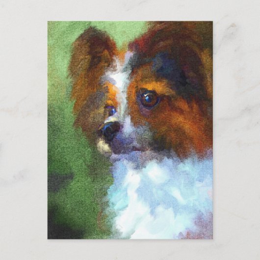 Inquisitief Papillon-Briefkaart Briefkaart (Voorkant)