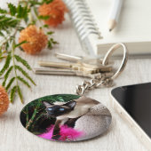 Inquisitief Siamese kat Sleutelhanger (Zijkant)