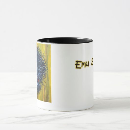 Inquisitieve Emu-koffie-Mok Mok (Midden)