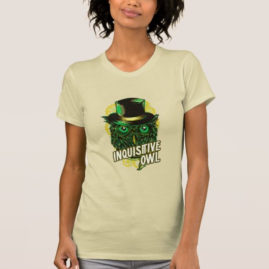 Inquisitieve ewl - groene Steampunk weirdo T-shirt (Voorkant)
