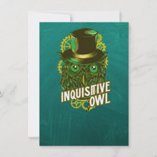 Inquisitieve ewl - Steampunkish Card