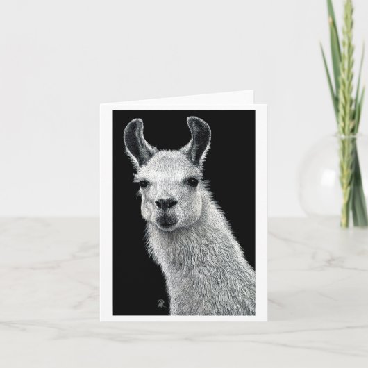 Inquisitieve Llama-Kaart Kaart (Voorkant)