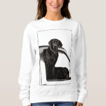 Inquisitieve zwarte labs - Sweatshirt