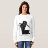 Inquisitieve zwarte labs - Sweatshirt (Voorkant volledig)