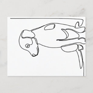 Inquisitive Dog Briefkaart