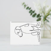 Inquisitive Dog Briefkaart (Staand voorkant)