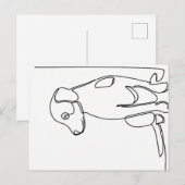 Inquisitive Dog Briefkaart (Voorkant / Achterkant)