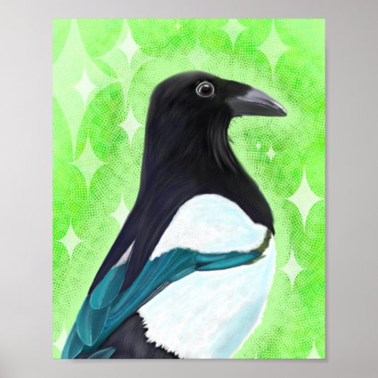 Inquisitive Magpie Poster (Voorkant)