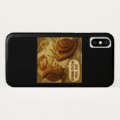 Inquisitive Snail & Michelangelo Parody Cartoon Case-Mate iPhone Case (Achterkant (horizontaal))