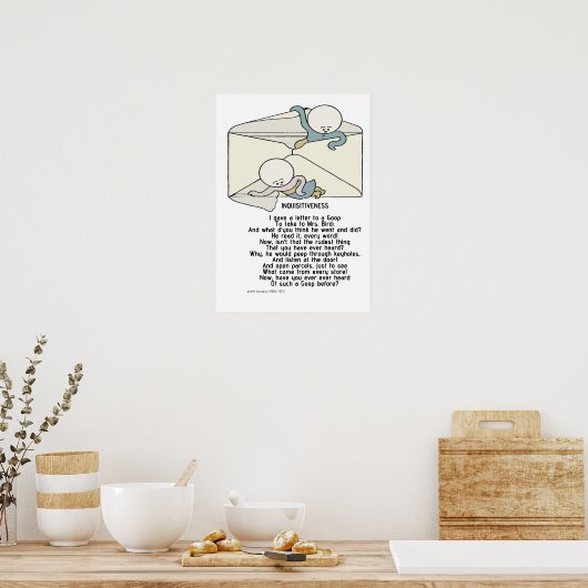 Inquisitiviteit - De Goops Poster (Keuken)