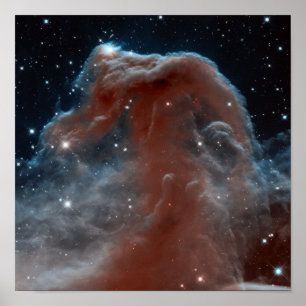 Inred Horsehead Nebula Poster
