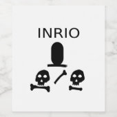 INRI0 WIJN ETIKET (Enkel label)