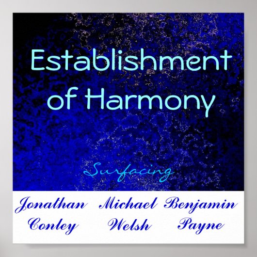 Inrichting van Harmonie Poster (Voorkant)