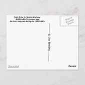 Inrijving van vet briefkaart (Achterkant)