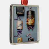 Inro- en tabakszak metalen ornament (Rechts)