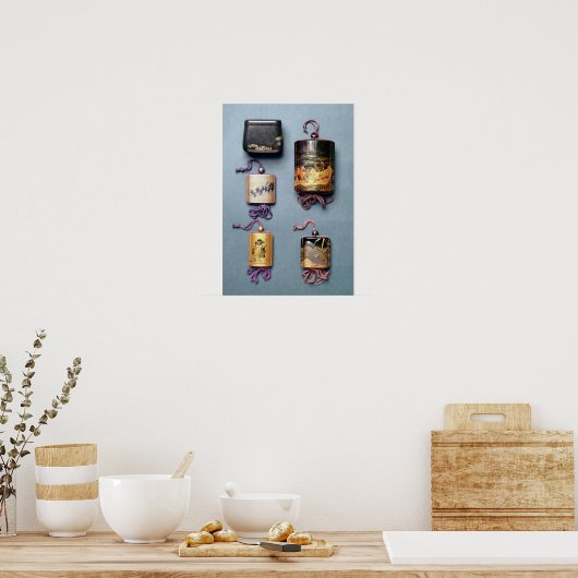 Inro- en tabakszak poster (Keuken)