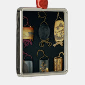 Inro Hoesjes, 19e eeuw Metalen Ornament (Rechts)