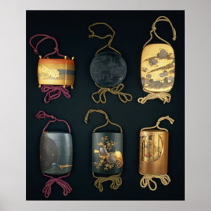 Inro Hoesjes, 19e eeuw Poster