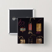 Inro-Hoesjes Vierkante Button 5,1 Cm (Voorkant /achterkant)