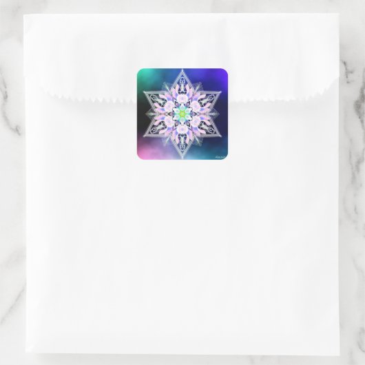 Inroeping Vierkante Sticker (Tas)