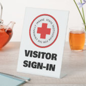 Insane Asylum Halloween Bezoeker Inloggen Reclamebord Met Voetstuk (Insitu)