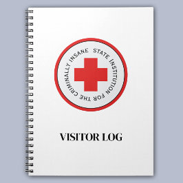 Insane Asylum Halloween Bezoeker Log in Notitieboek