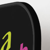 Insane Catch, aangepaste naam Pickleball Paddle (Links Detail)