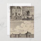 Insane Hospital, Public School Building, Minnesota Briefkaart (Voorkant / Achterkant)