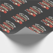 Insane Mailman Quote voor Crazy Mail Carrier Cadeaupapier (Hoek)