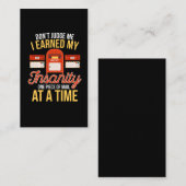 Insane Postman Funny in ruste Kerstman Mailman Visitekaartje (Voorkant / Achterkant)