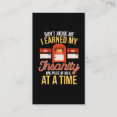 Insane Postman Funny in ruste Kerstman Mailman Visitekaartje (Voorkant)