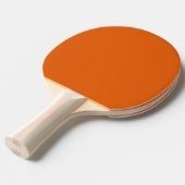 Insanely Orange (The Orangest Orange) CUSTOMIZABLE Tafeltennisbatje (Voorkant Gekanteld)