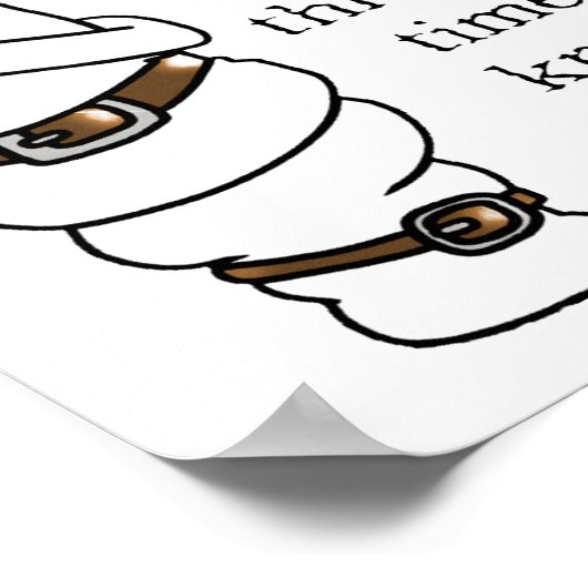 Insanitaire rollen Funny Poster Sign (Hoek)