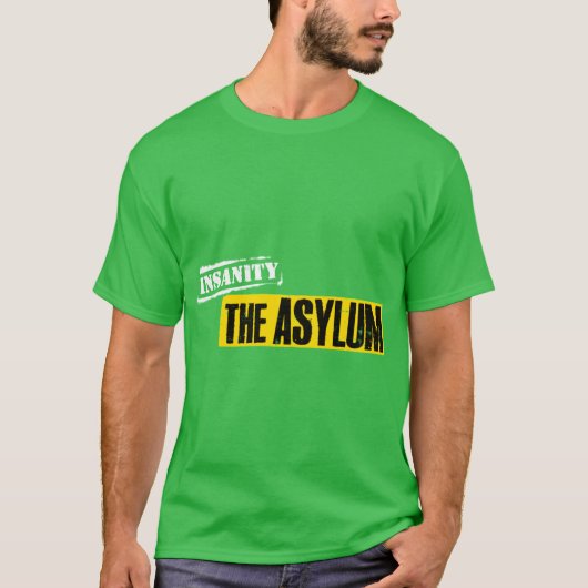 Insanity Asylum gift retro T-shirt (Voorkant)