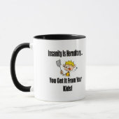 Insanity Funny T-shirts Gifts Mok (Links)